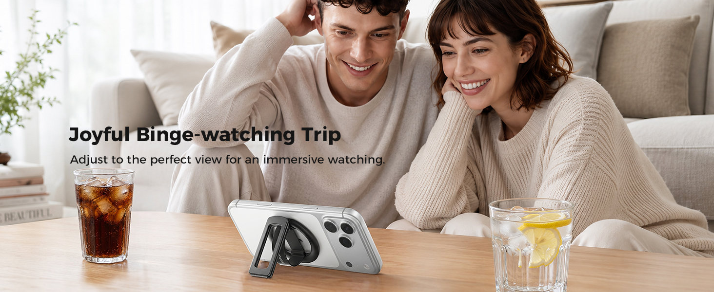 Joyful Binge-watching Trip Adjust to the perfect view for an immersive watching.