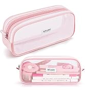 KALIDI Grid Mesh Pencil Case Pen Bag Clear Case Marker Pouch Multifonction Organizer Box Transpar...