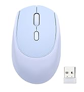 YUNZII C2 Wireless Mouse,2.4GHz Cute Silicone Noiseless Wireless Computer Mouse, Quiet Clicks, 3 ...