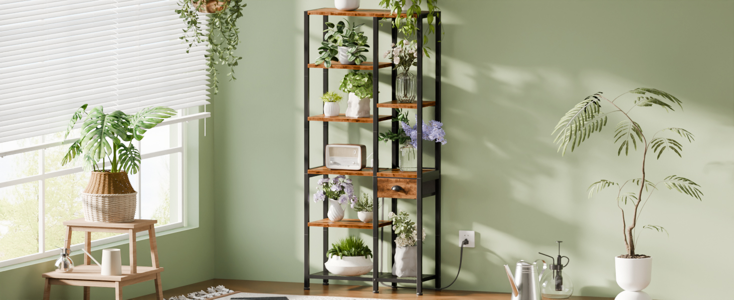 Shelf With Power Outlets