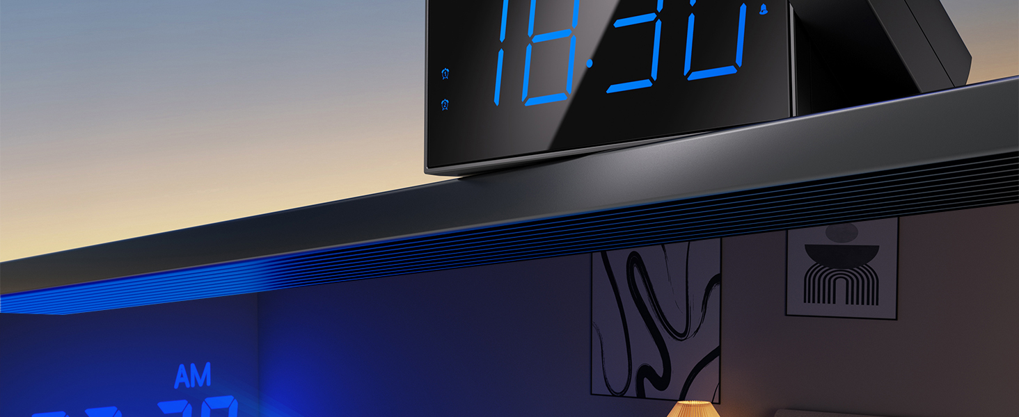 Mesqool projection alarm clock