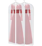 Zilink 60-Inch Long Dress Garment Bags for Storage With 3