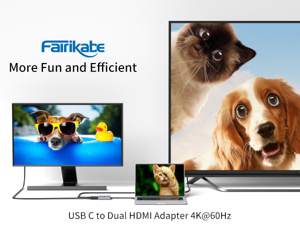 USB C to HDMI Adapter with 100W PD Charging