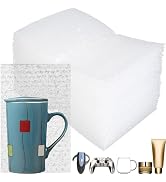 50Pcs Clear Bubble Out Bags, 6” x 10” Bubble Pouch Wraps, Double Walled Cushioning Bags for Movin...