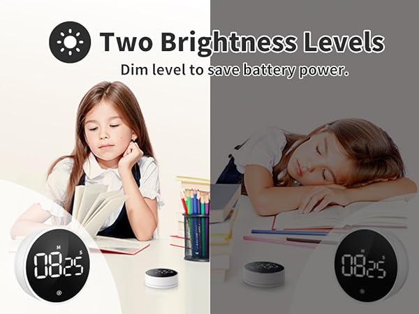 two brightness levels