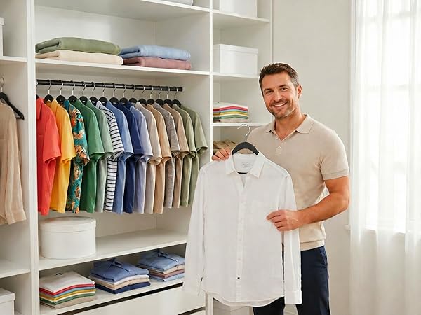 Suitable for various clothes and easy to hang
