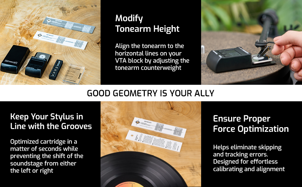 Turntable Cartridge Alignment 3-in-1 Kit