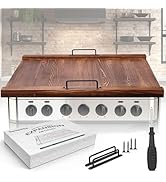 SenlanMot Electric & Gas Stove Top Covers – Large Pine Stovetop Cover & Decorative Tray with Hand...