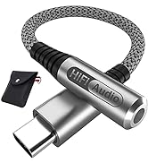 USB C Headphone Adapter for Samsung S21 S22 Ultra, USB C to 3.5mm Audio Adapter Hi-Res DAC Dongle...
