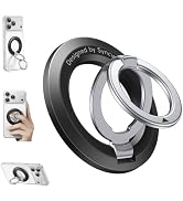SYNCWIRE Magnetic Phone Ring Holder, for MagSafe Phone Grip Stand Kickstand | Double-Sided Magnet...