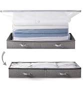 TAILI Under Bed Vacuum Storage Bags for Comforters and Blankets, Save 80% Space, Large Capacity F...