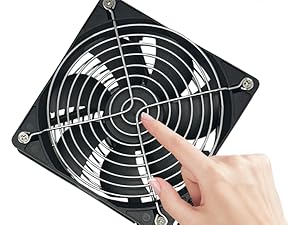 Computer Fan with AC Plug,120 mm Variable Speed Small Brushless Cooling Fan