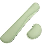 Bloss 2 Green Wrist Rest for Mouse & Keyboard, Ergonomic Wrist Support | Soft Memory Foam, Rubber...