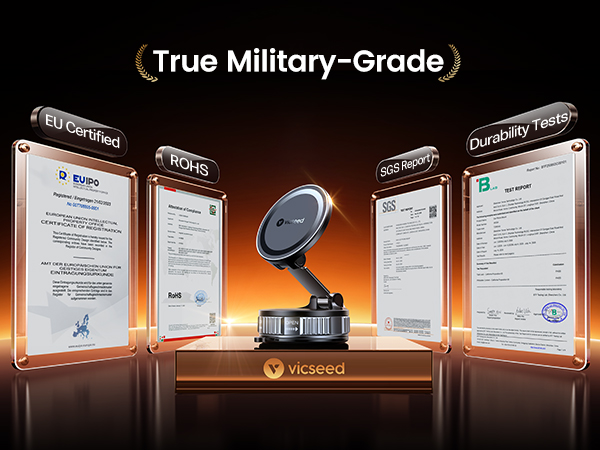 True Military-Grade car phone mount for iphone 17 pro max