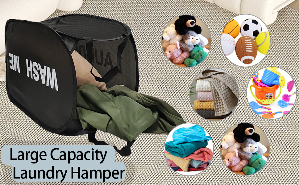 black kids hamper for laundry