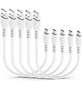1FT Micro USB Cable Short, 5 Pack USB to Micro USB Cord Fast Charging, Durable USB 2.0 Micro b Ch...