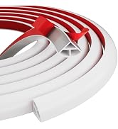 Flexible Quarter Round Molding Trim, Peel and Stick Silicone Rubber Edge Trim for Floor, Tub, Cab...