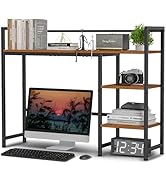 Snughome Desk Shelf, 38.6" Desktop Organizer Shelf, Desk Hutch for Computer Monitor, 4 Tier Deskt...