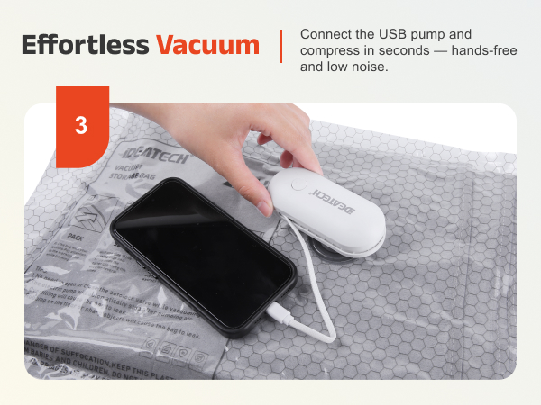 travel pack vacuum kit with pump