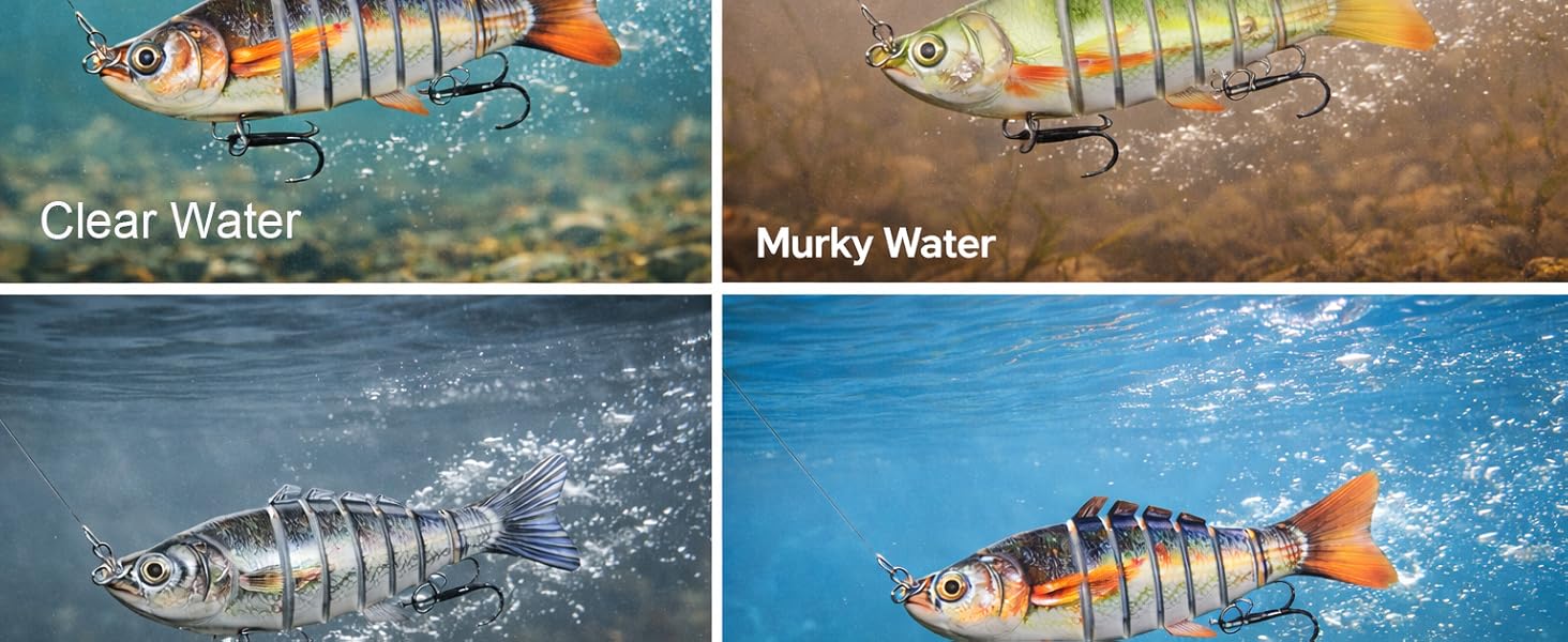 clear water fishing lures