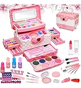 Kids Makeup Toys for Girls - Safe and Washable Makeup for Kids, Kids Makeup Kit for Girl, Real Gi...
