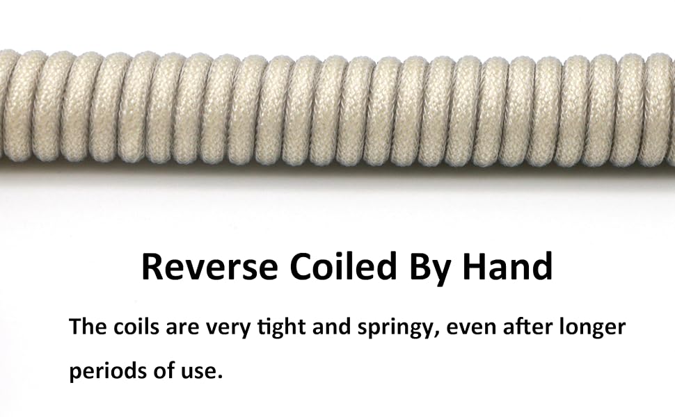 reverse coiled by hand