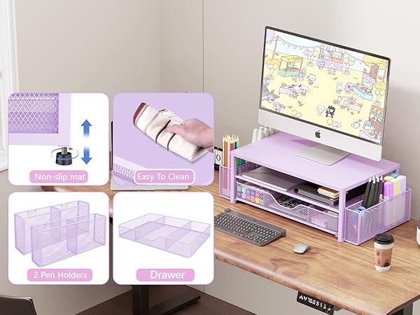 monitor stand for desk organizers and accessories computer stand riser office organization desktop