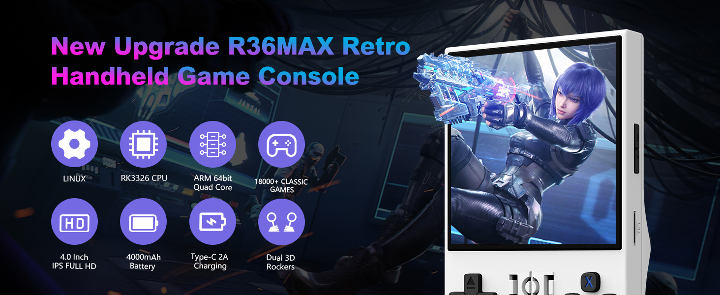 r36max handheld portable mini retro r36max red r36max retro handheld game 128gb