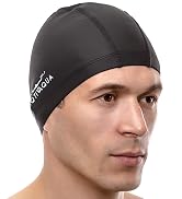 AqtivAqua Spandex Swim Cap with Protective Layer