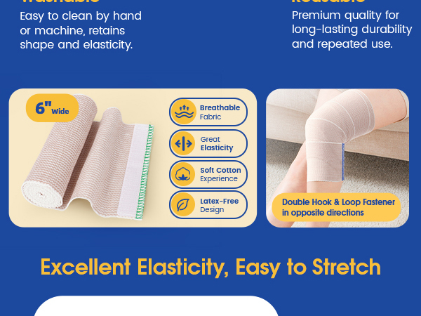 elastic bandage with velcro