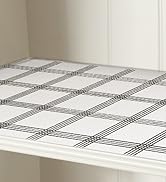ALIUNI SHELF LINER DRAWER LINER CABINET LINER WHITE STRIPES