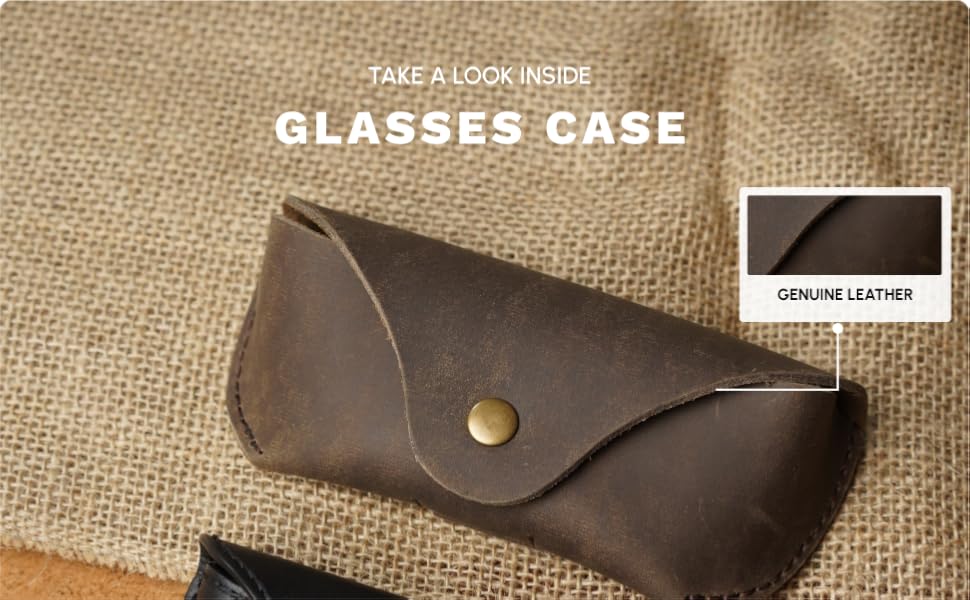 Glassess Leather Cover