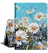 Vimorco Slim Case for iPad 9th 8th 7th Generation 10.2 Inch 2021 2020 2019, White Flower for iPad...