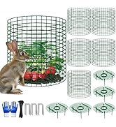 Nlicrst 5 Sets Strawberry Plant Support with Wire Plant Protectors, 12.9"x 11.8" Wire Plant Cages...