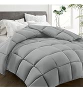 HYLEORY All Season Queen Size Bed Comforter - Cooling Down Alternative Quilted Duvet Insert with ...