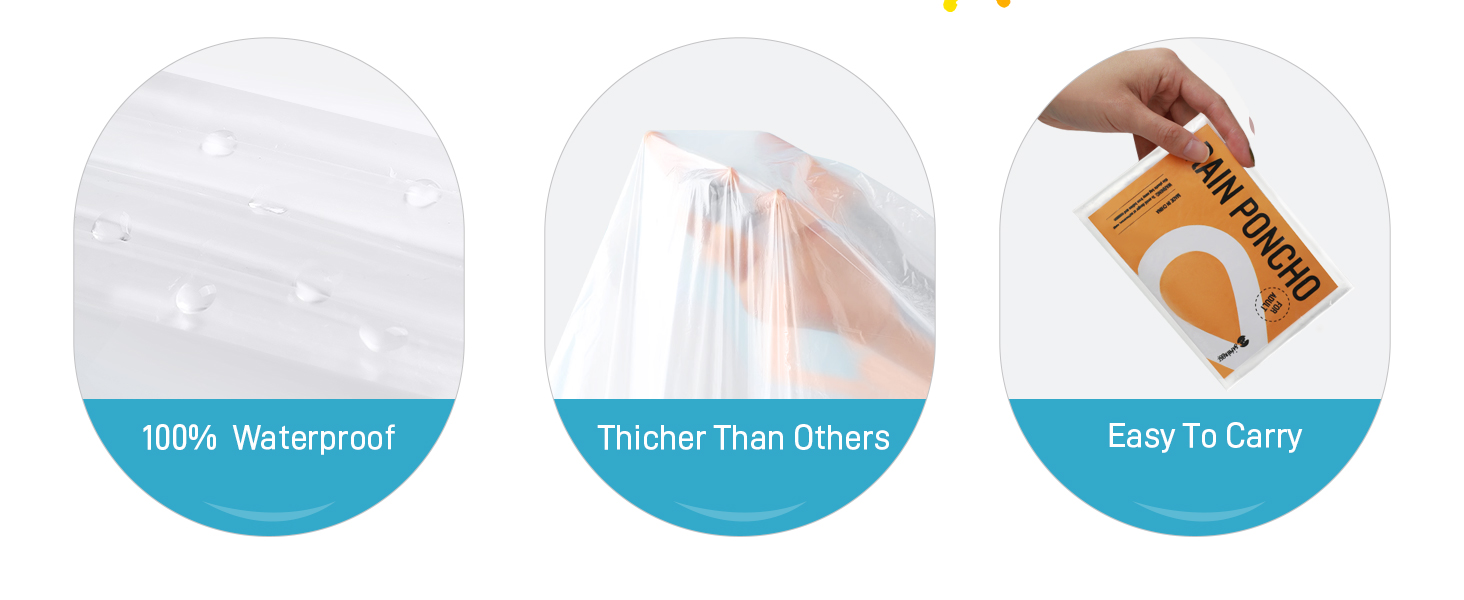 clear ponchos with hood