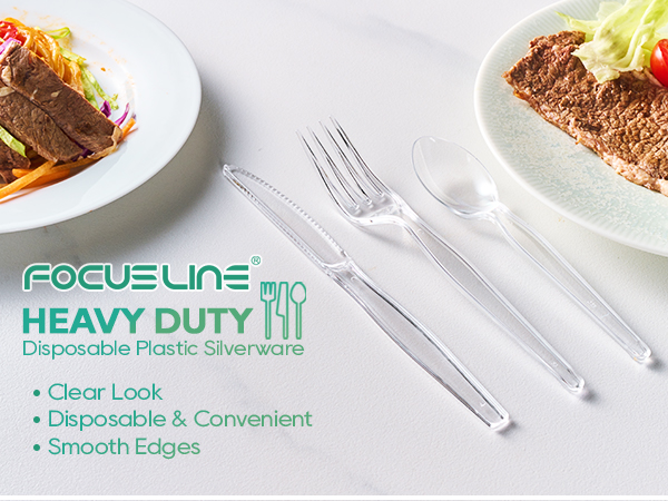 clear silverware