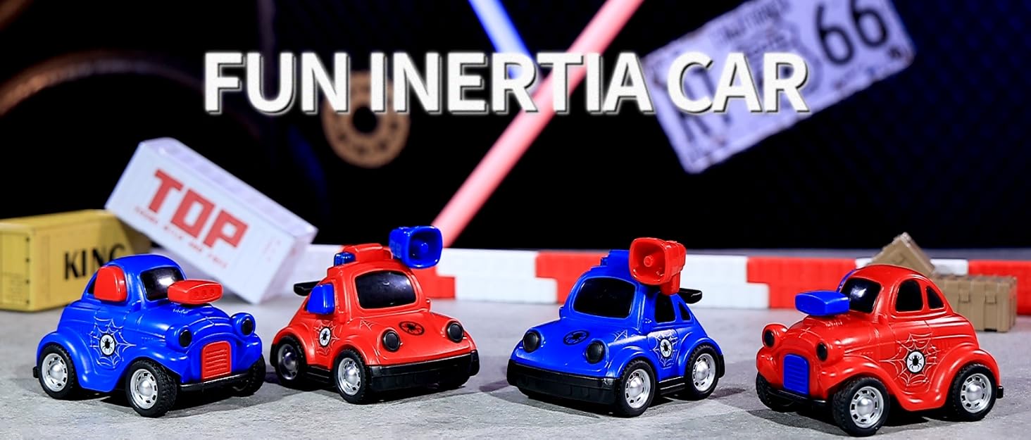 Push and Go Cartoon Inertia Cars