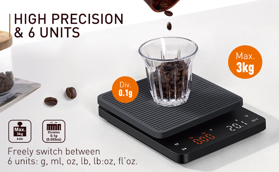 coffee scale with timer digital coffee scale coffee weight automatic scale coffee bean scale