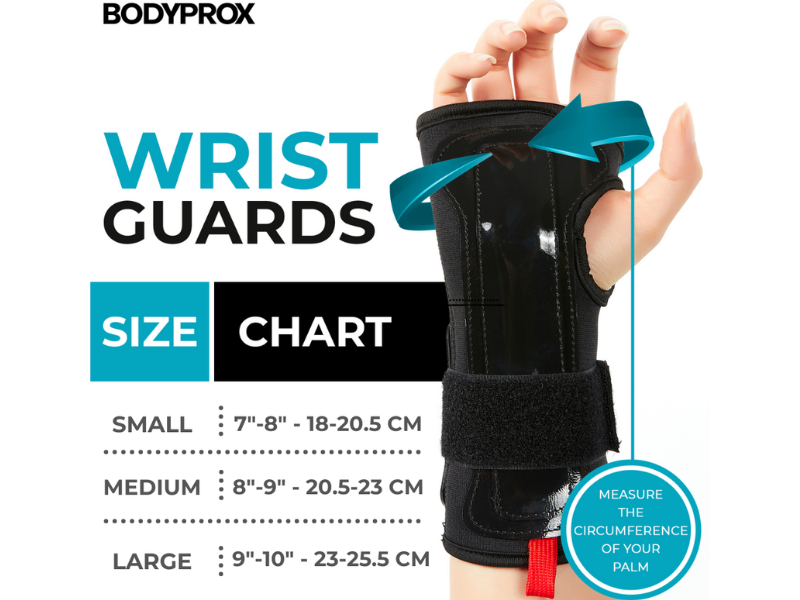Size Chart Wrist Guards