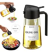 2 in 1 Glass Oil Sprayer & Dispenser,16oz/470ml Olive Cooking, Air Fryer, and Salad, for Kitchen ...