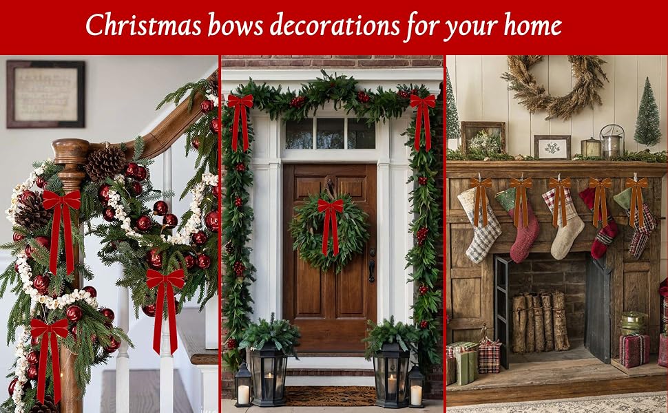 velvet bows for christmas tree