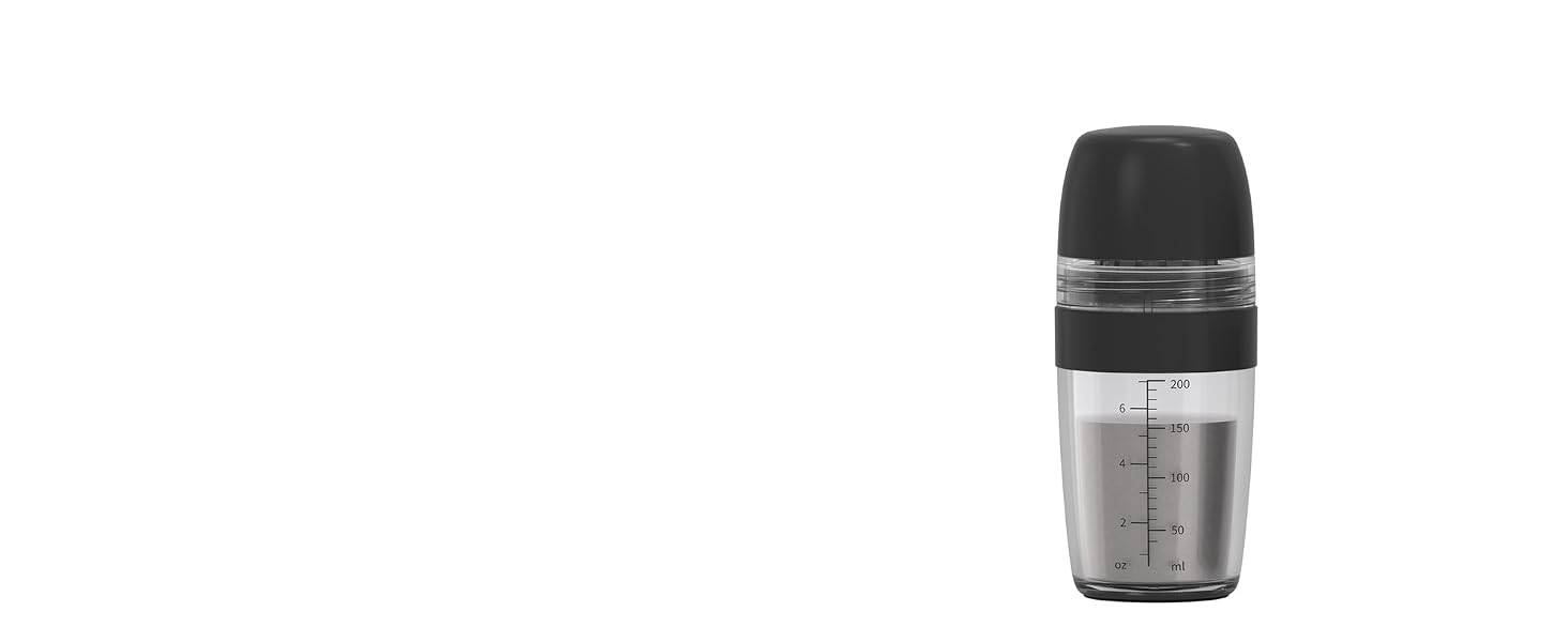 KITCHENDAO 250ML 2 in 1 Salad Dressing Shaker