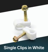 Coaxial Cable Clips - Cable Holder - Wire Clips - Siding Clips for Hanging - Cord Holder for Desk...