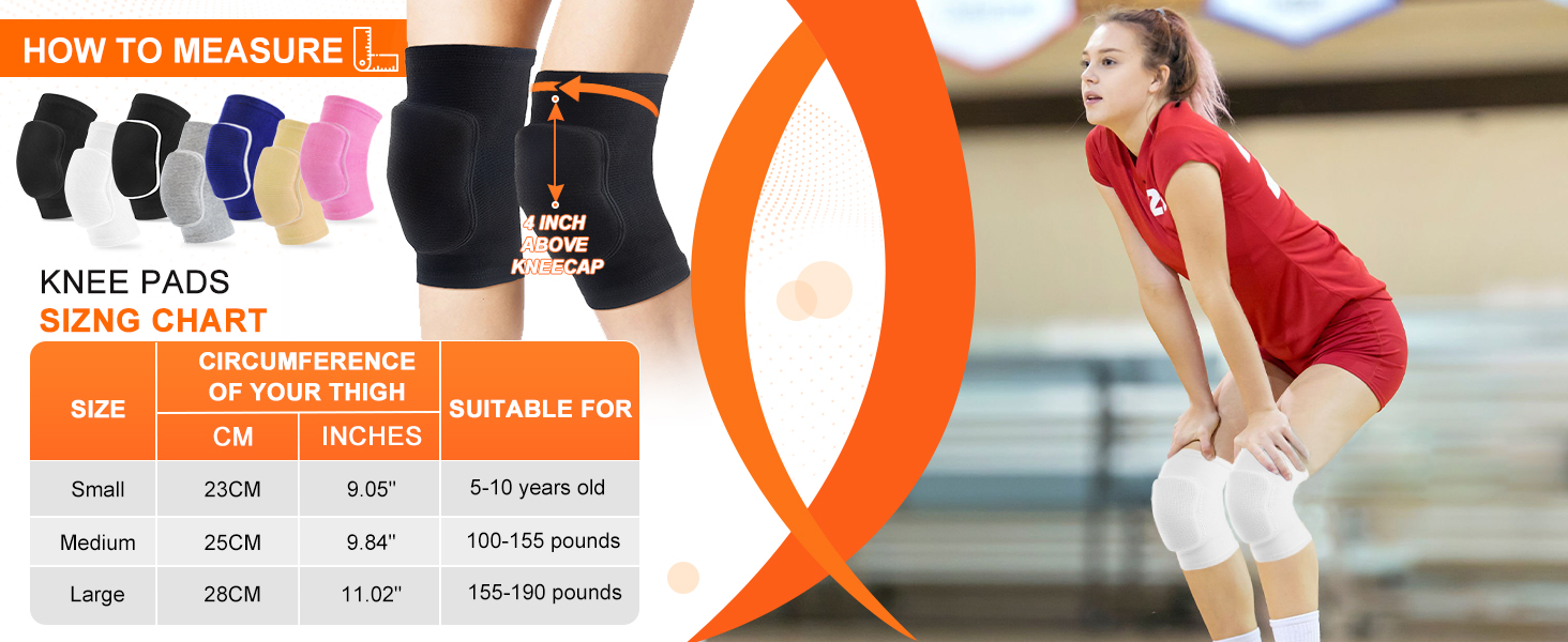 youth volleyball knee pads