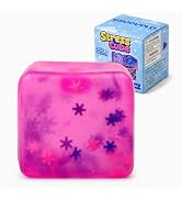 Squishy Ice Cube Fidget Toy, Sugar Ball Squishy Cube for Kids Adults, Soft Squishies Stress Relie...