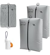 ONTYZZ Travel Vacuum Compression Bags, IPX8 Waterproof Luggage Space Saver Bags with Mini Electri...