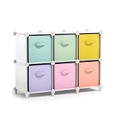 Sorbus 6 Cube Storage Organizer with 6 Fabric Storage Bins, Closet Organizers and Storage with 11...