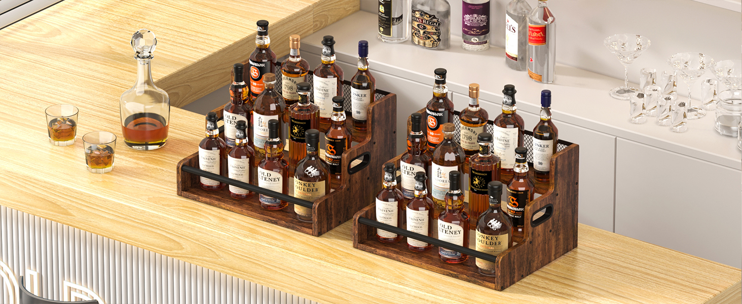 Liquor Bottle Display Shelf