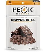 Peak Refuel Fudge Brownie Dessert Bites | Freeze Dried Backpacking and Camping Food | Tasty Trail...